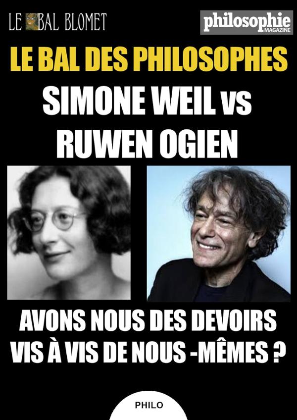 LE BAL DES PHILOSOPHES – WEIL VS OGIEN