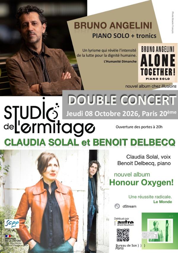 Claudia Solal et Benoît Delbecq // Bruno Angelini