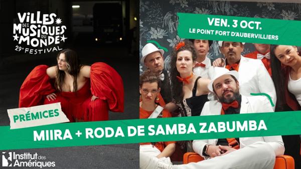 Miira + Roda de samba Zabumba au Point Fort d'Aubervilliers