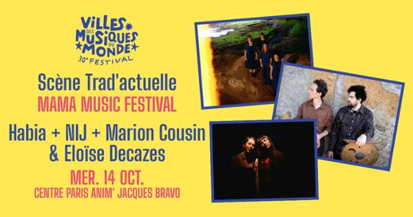 Scène Trad'actuelle : Habia + Nij + Marion Cousin & Eloïse Decazes