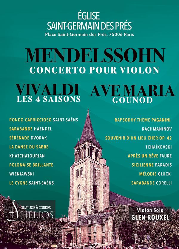 Les 4 Saisons de Vivaldi, Ave Maria, Concerto de Mendelssohn