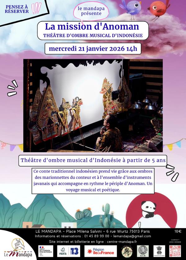 La mission d'Anoman - Wayang Kulit - Théâtre d'ombre indonésien