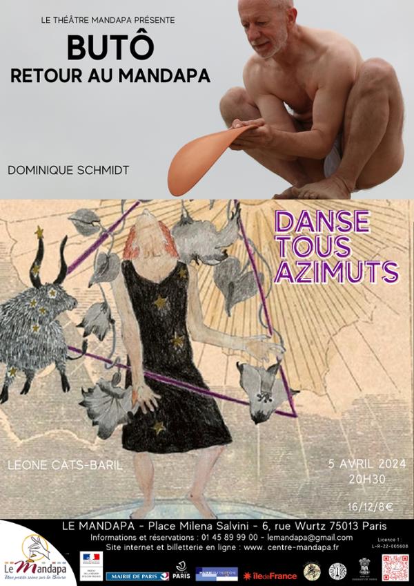 Butô - Retour au Mandapa - Danse contemporaine japonaise -  Léone Cats-Baril et Dominique Schmitt