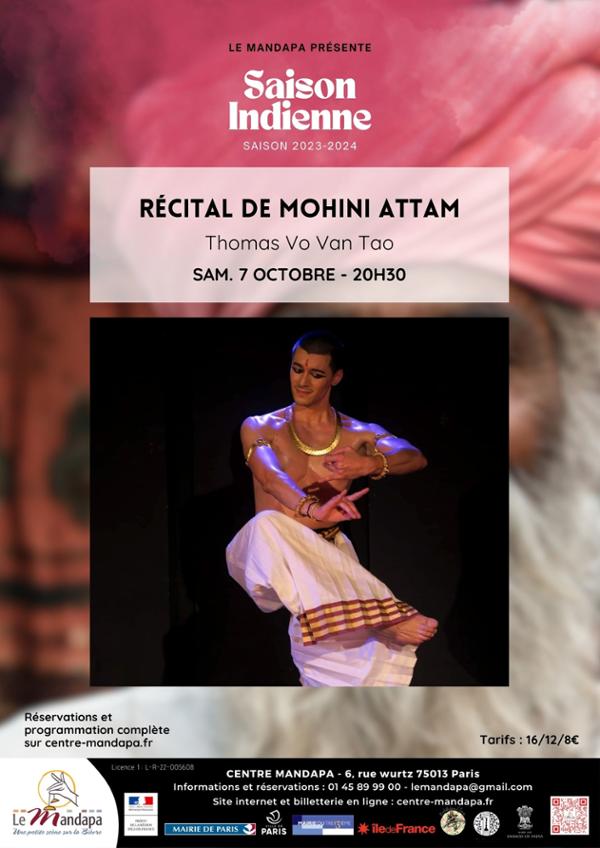 Récital de Mohini Attam - Danse indienne