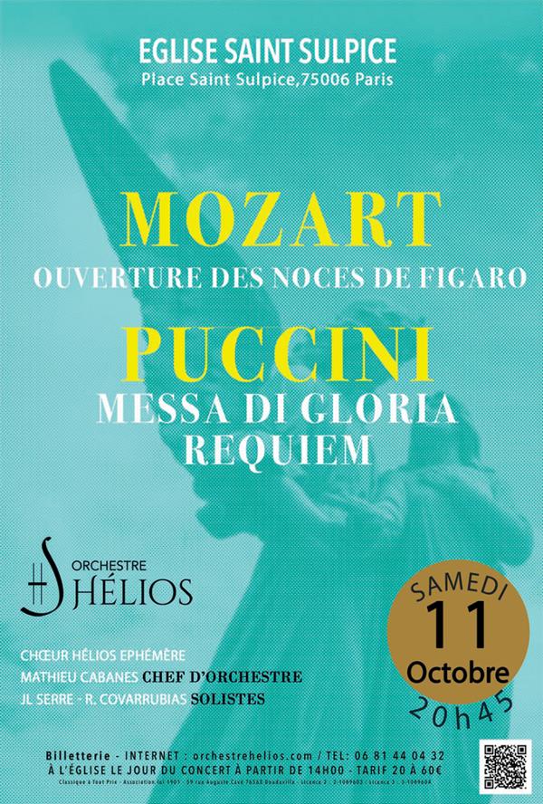 Messa di Gloria Puccini / Requiem de Puccini /Ouverture des Noces de Figaro Mozart