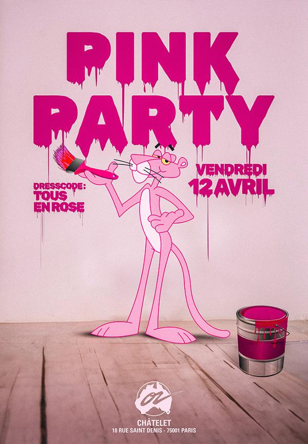 Pink Party w/ Charles Rikz @ Café Oz Châtelet