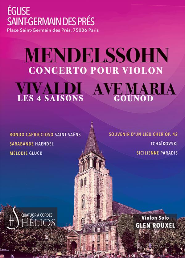 Les 4 Saisons de Vivaldi, Ave Maria, Concerto de Mendelssohn