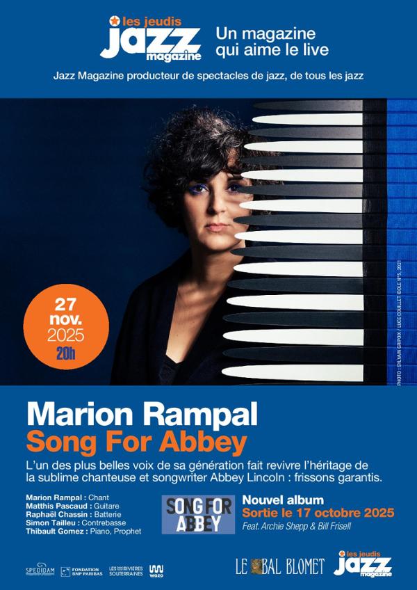 MARION RAMPAL – LES CONCERTS JAZZ MAGAZINE