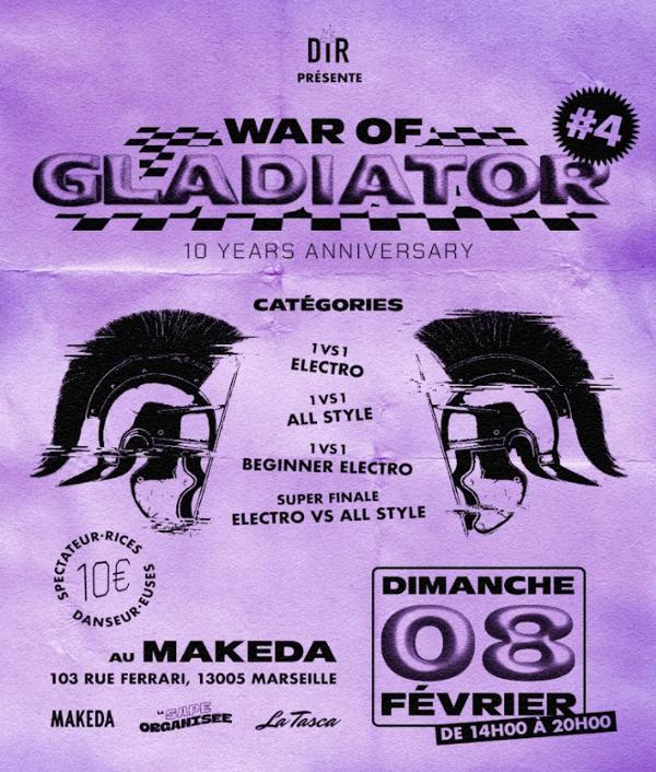 WAR OF GLADIATOR #4 – 10 ANS ANNIVERSAIRE